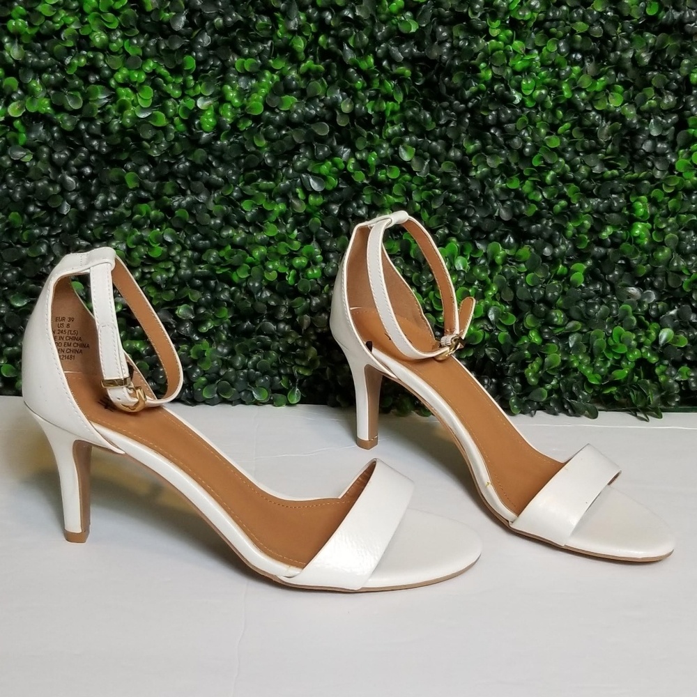 H&M White Heels 8